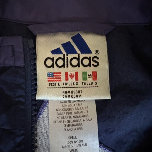 Vintage 90s Adidas‎ Windbreaker Jacket - Picture 3 of 5